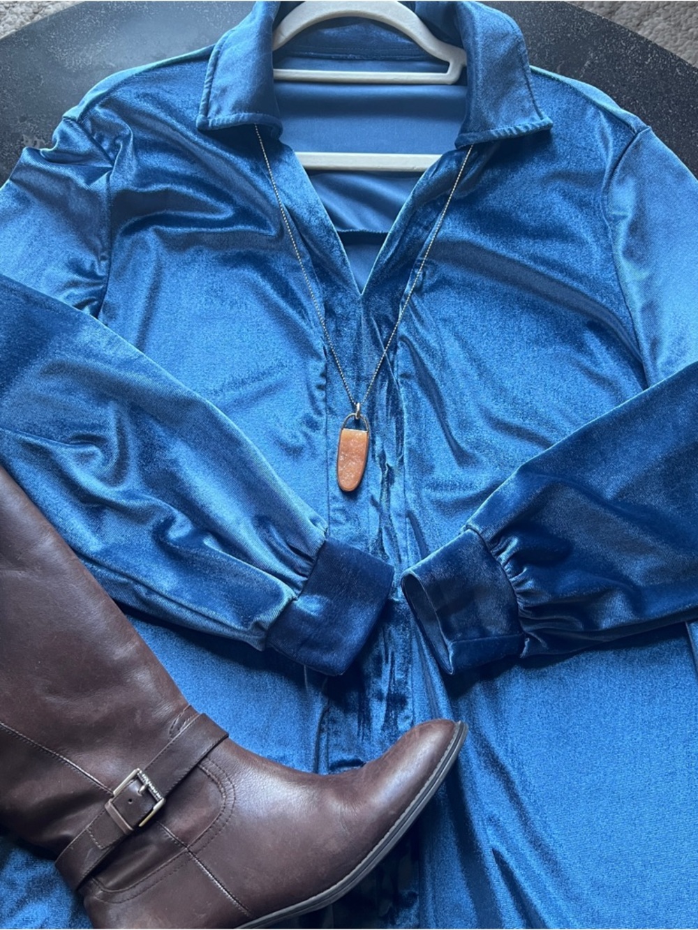 Velour Dress - Size Medium/Large